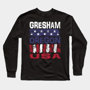 Gresham Orgeon USA T-Shirt Long Sleeve T-Shirt
